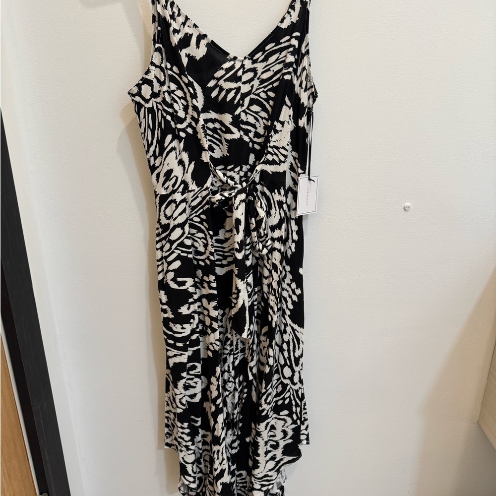 1.State Black and White Jumpsuit